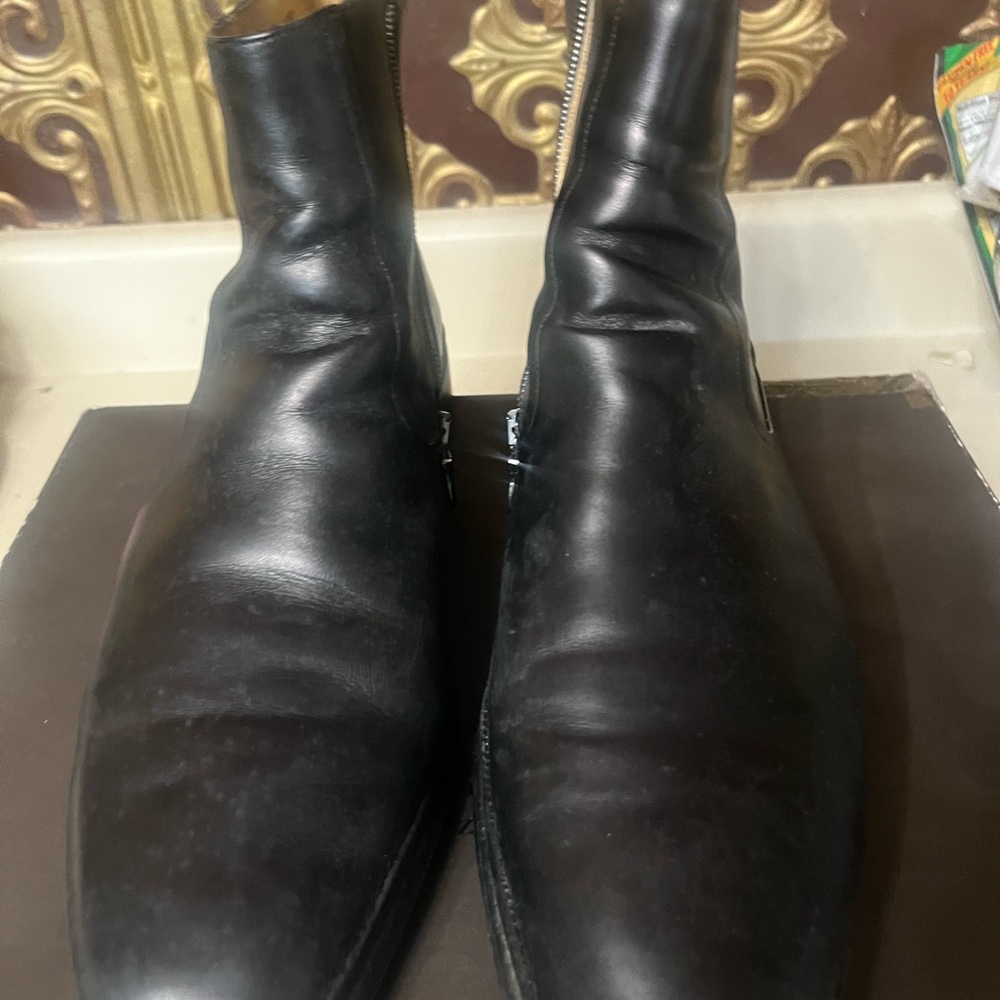 Bally Black Leather Men's Boots size 11.5